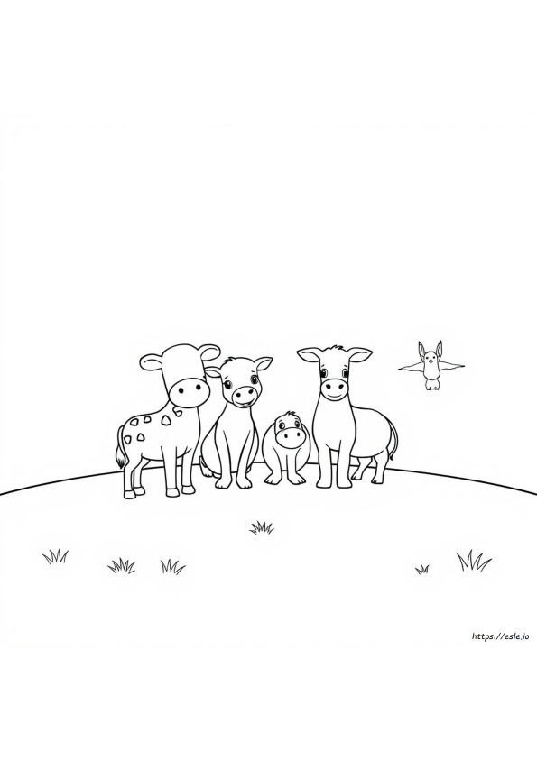 Animali Facili Da Colorare