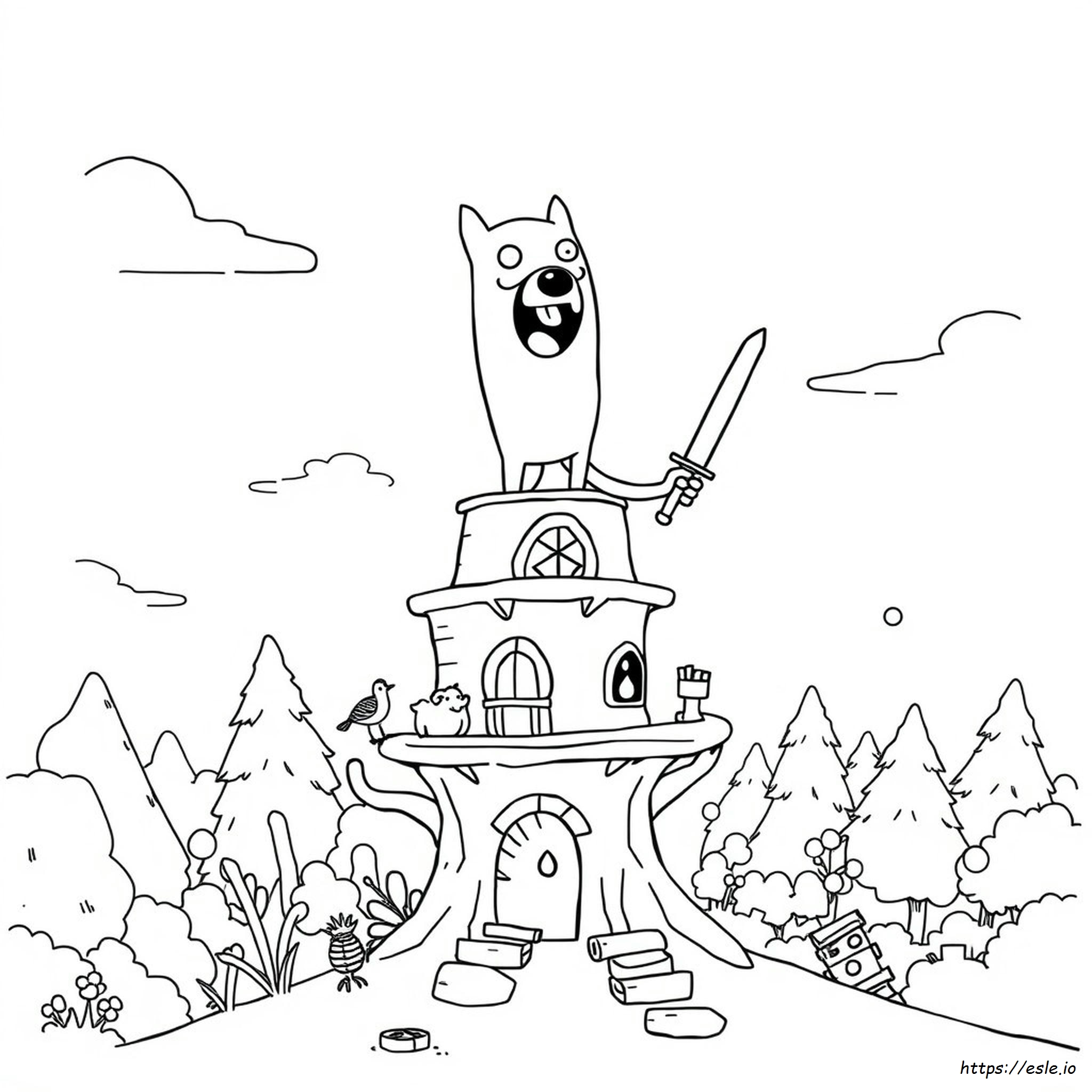 Jake Adventure Time Coloring Pages