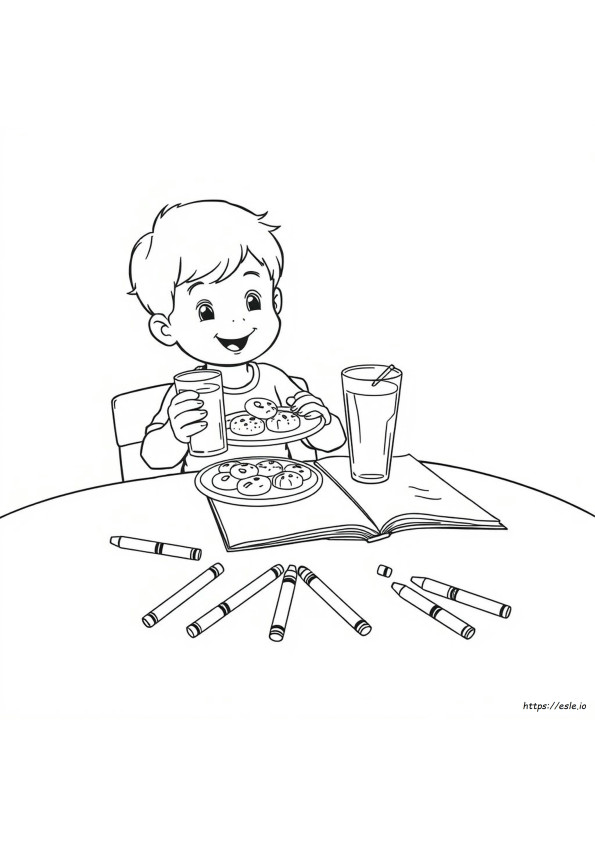 Eat Coloring Pages