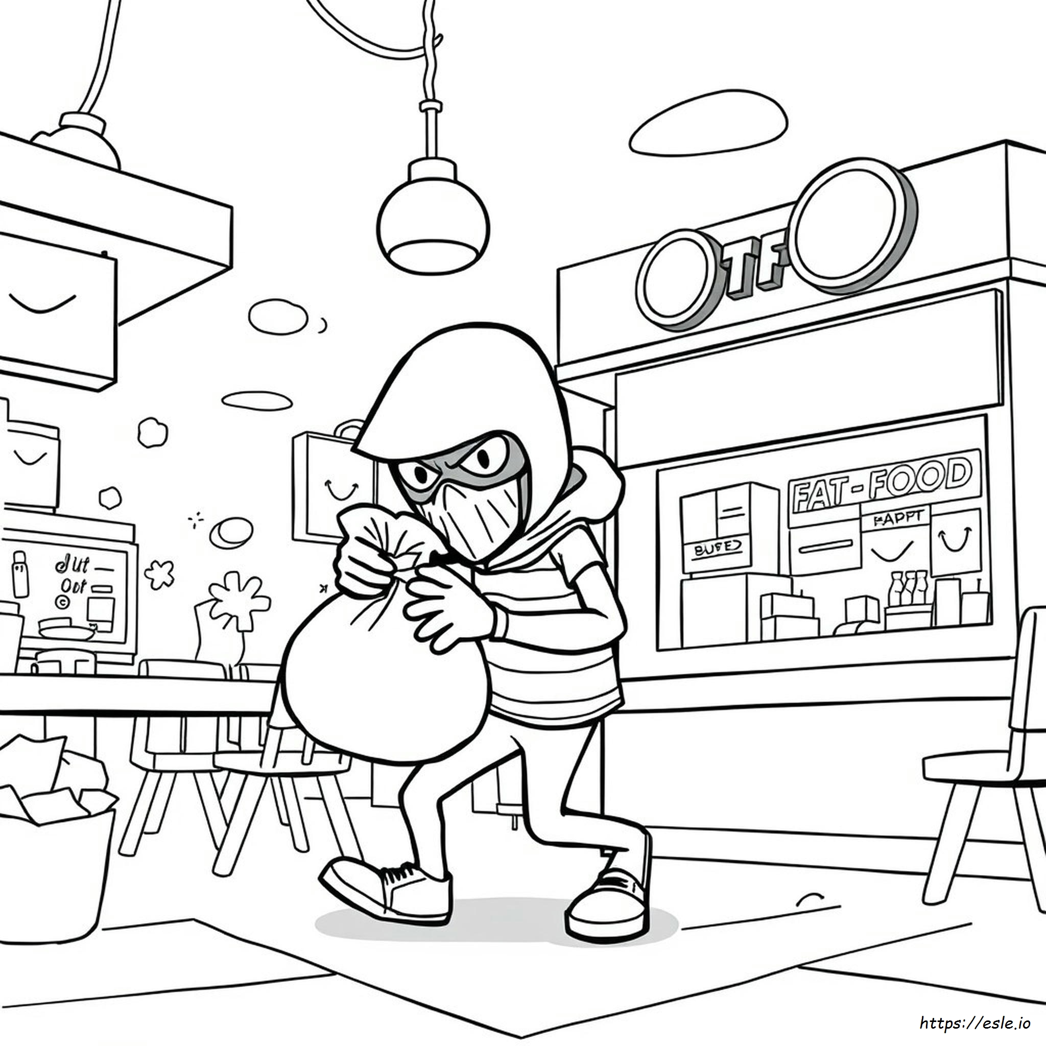 Hamburglar Coloring Page