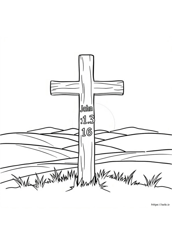 Kolorowanka Jana 3:16 Do Druku Za Darmo