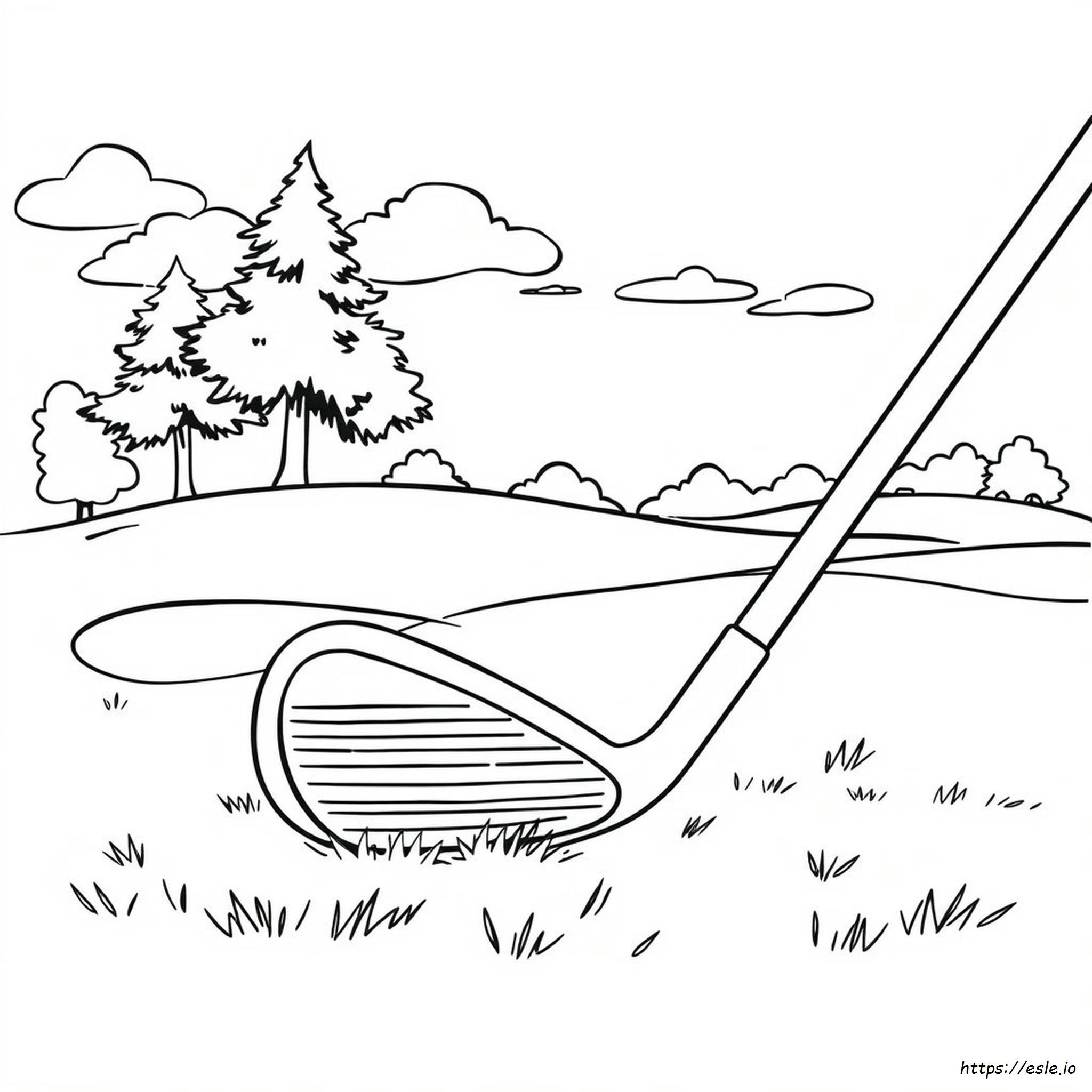 Golfschläger Ausmalbilder