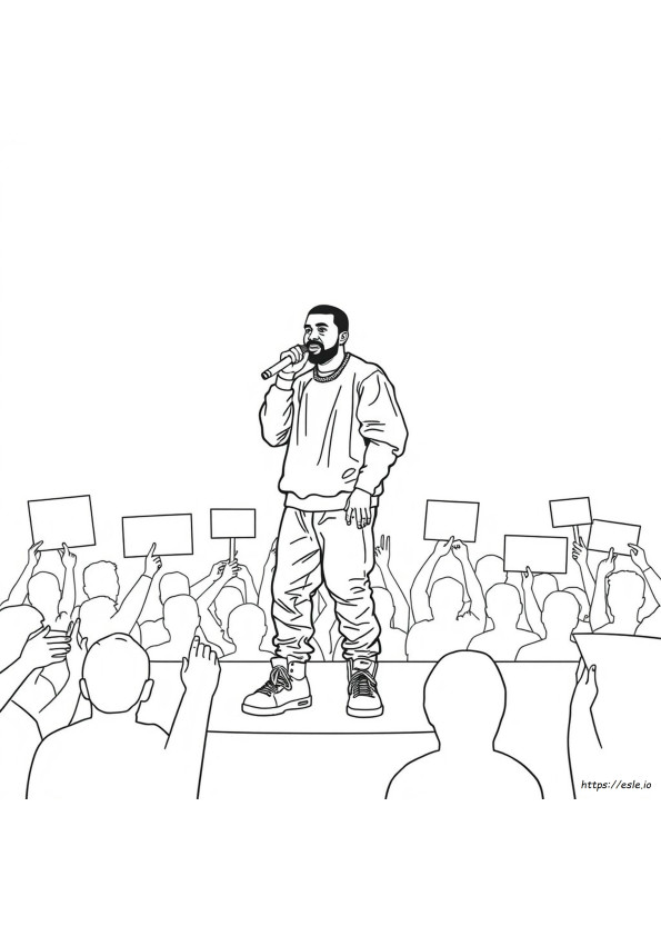 Kanye West Coloring Pages