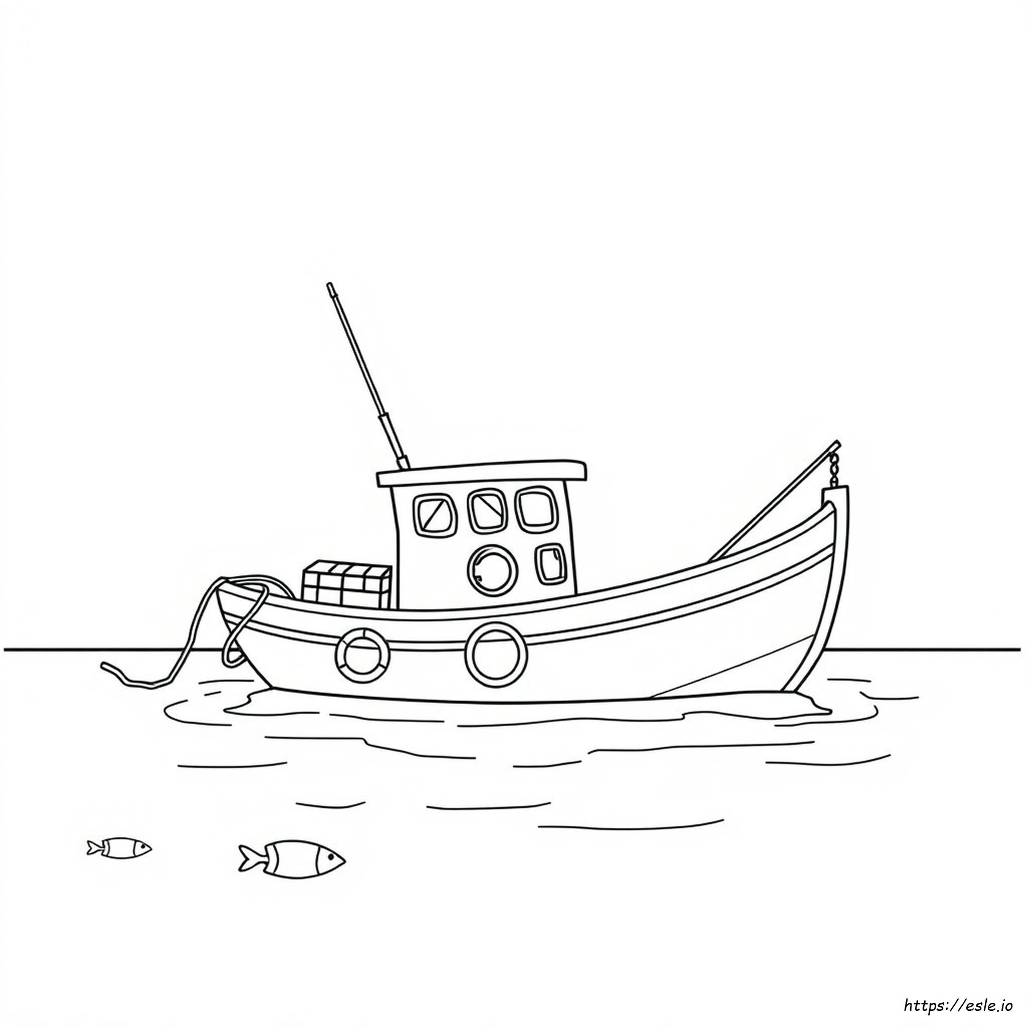 Fishing Boat Coloring Pages