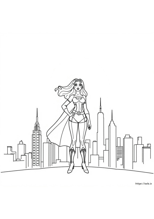 Free Printable Female Superhero Coloring Pages