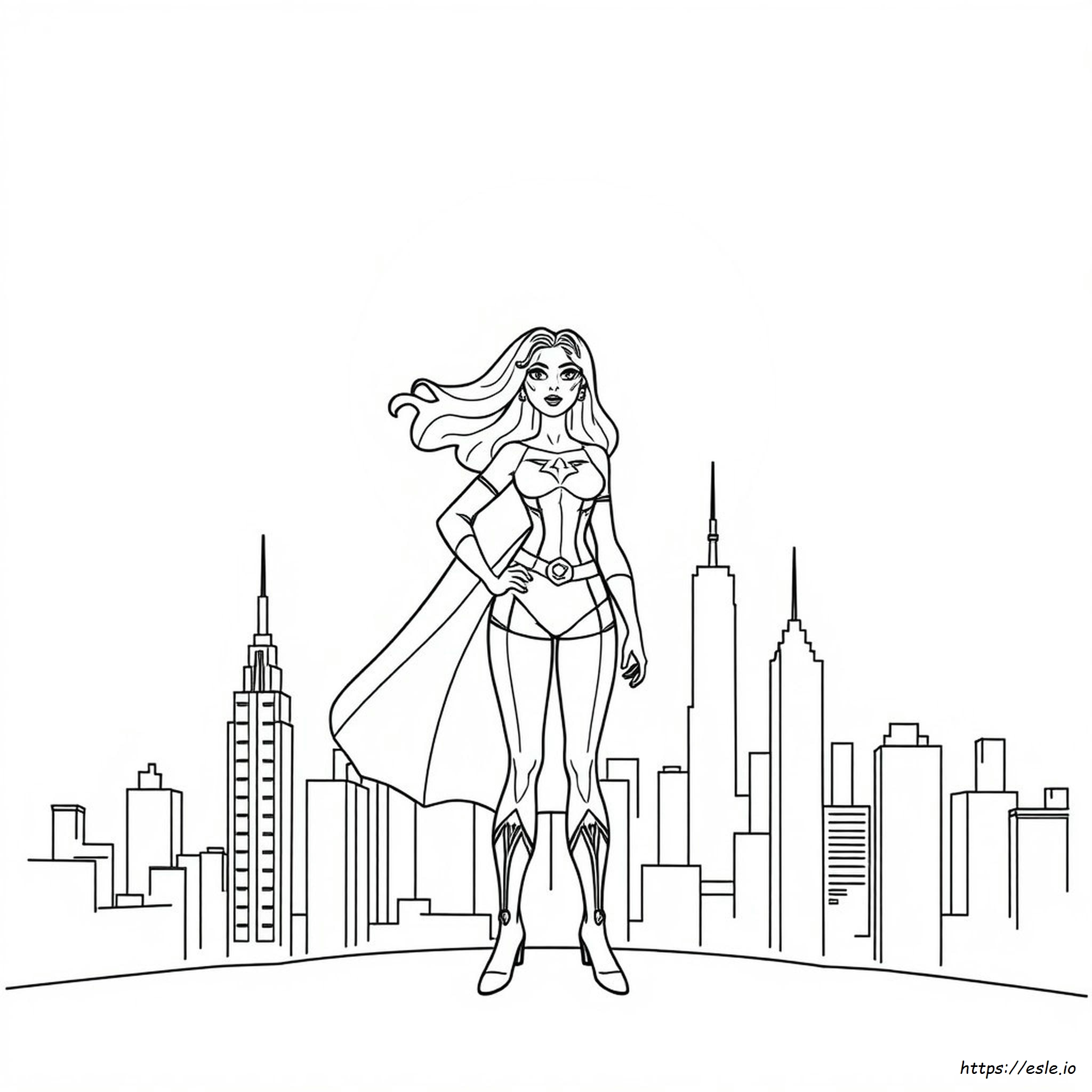 Coloriages Gratuits À Imprimer De Superhéroïnes