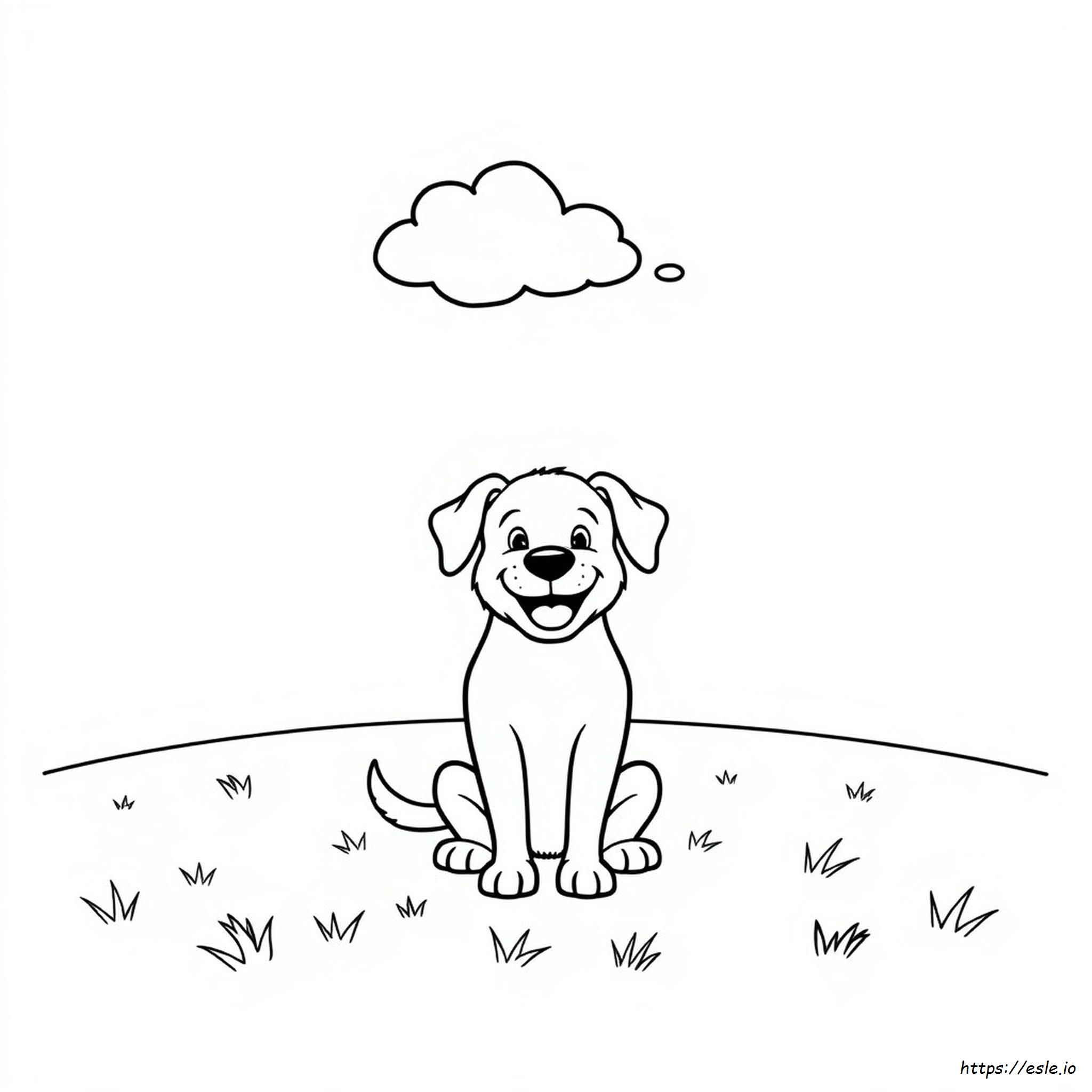 かわいい犬のぬりえ 無料