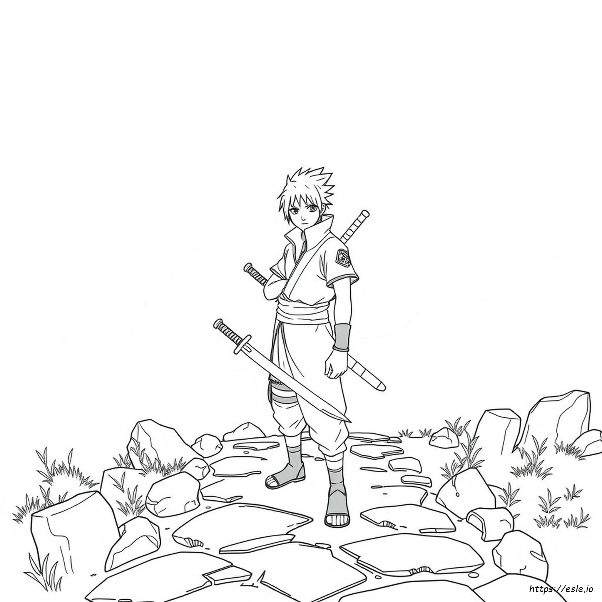 Sasuke Coloring Pictures