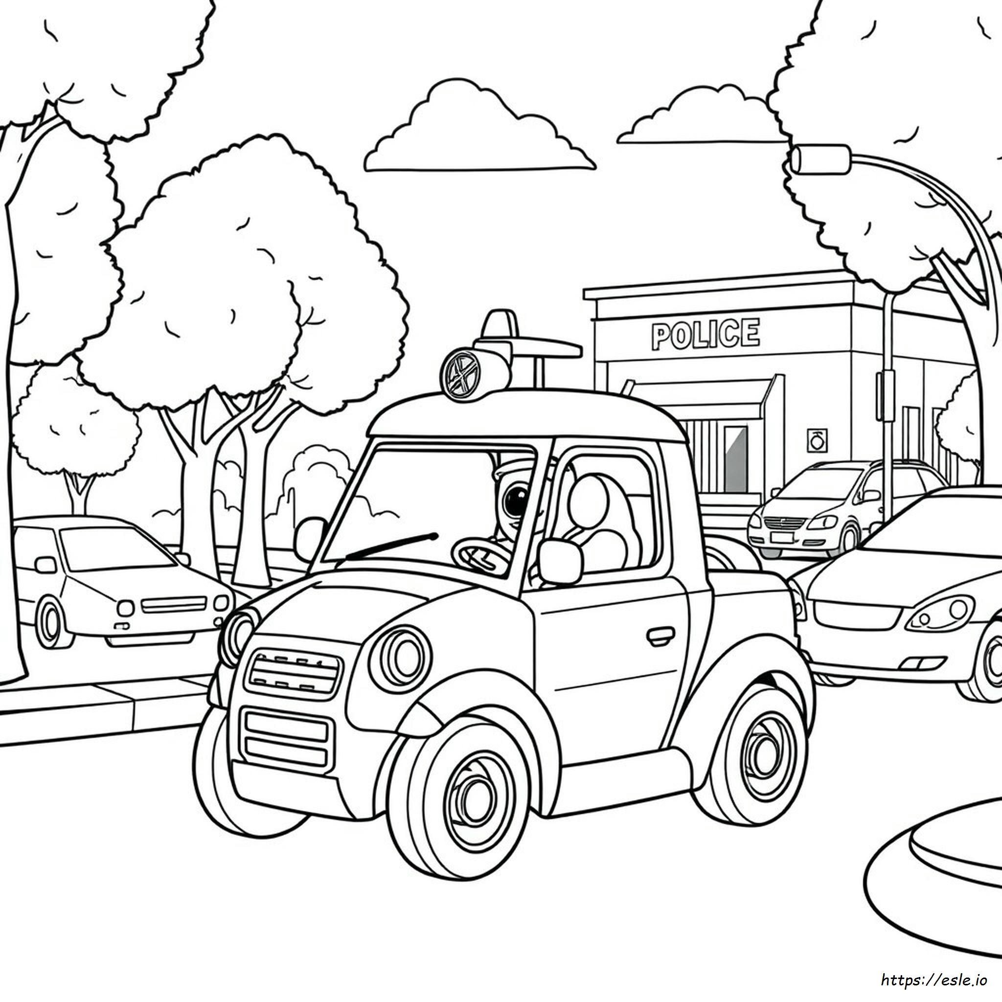 Robocar Poli Colouring Pages