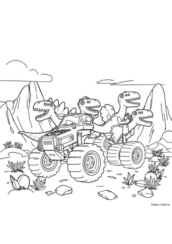 Printable Dinotrux Coloring Pages