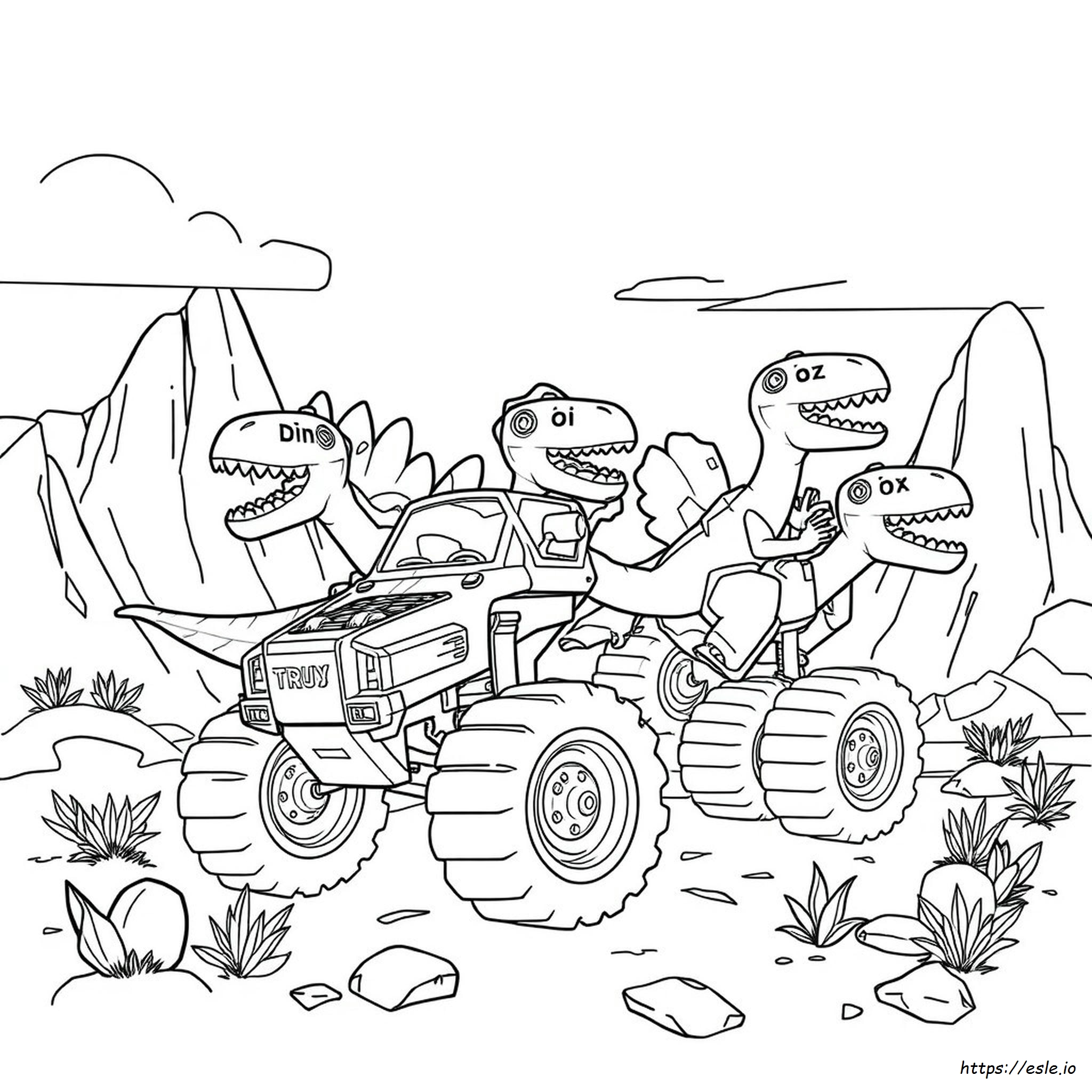 Printable Dinotrux Coloring Pages