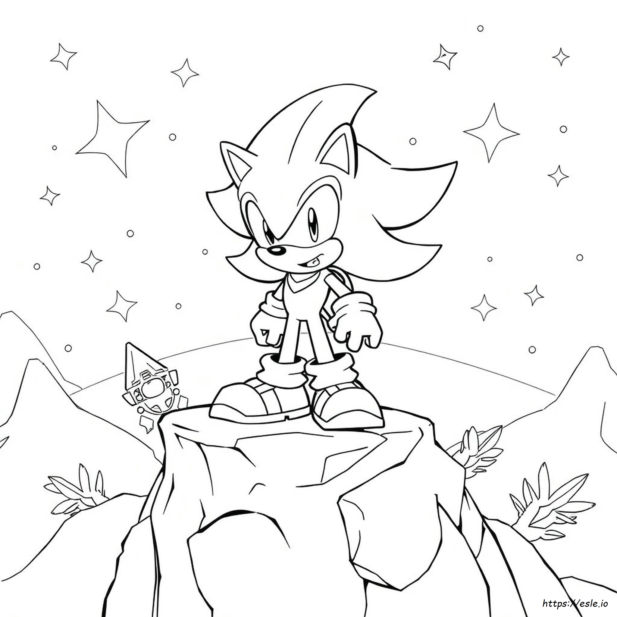 Shadow The Hedgehog Coloring Pages