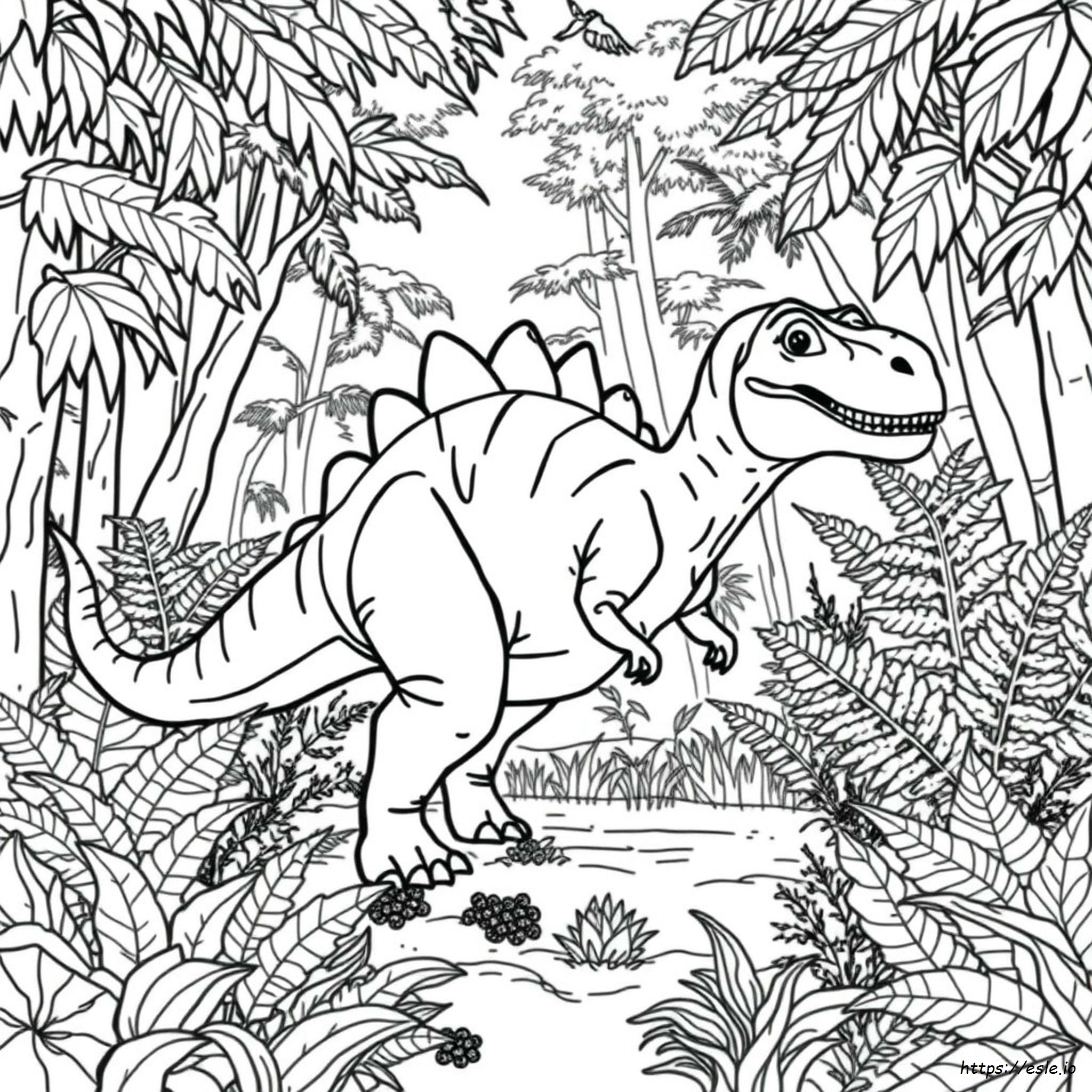 Realistinen Dinosauruksen Värityskuvat