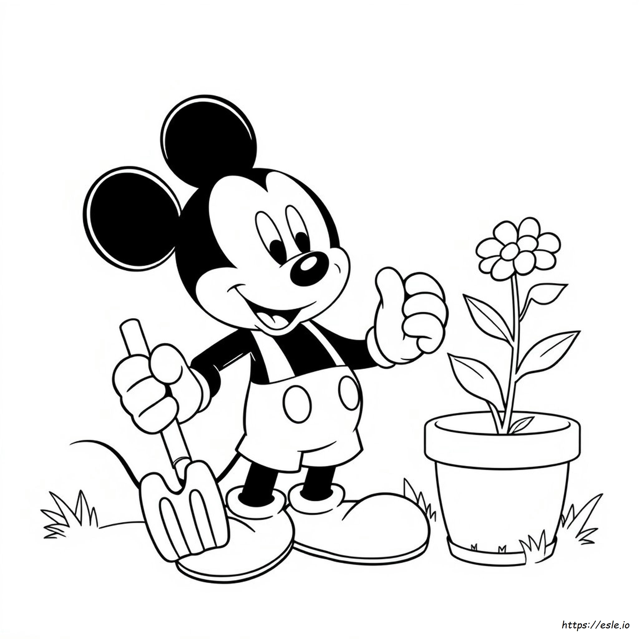 Mickey Mouse Hands Coloring Pages
