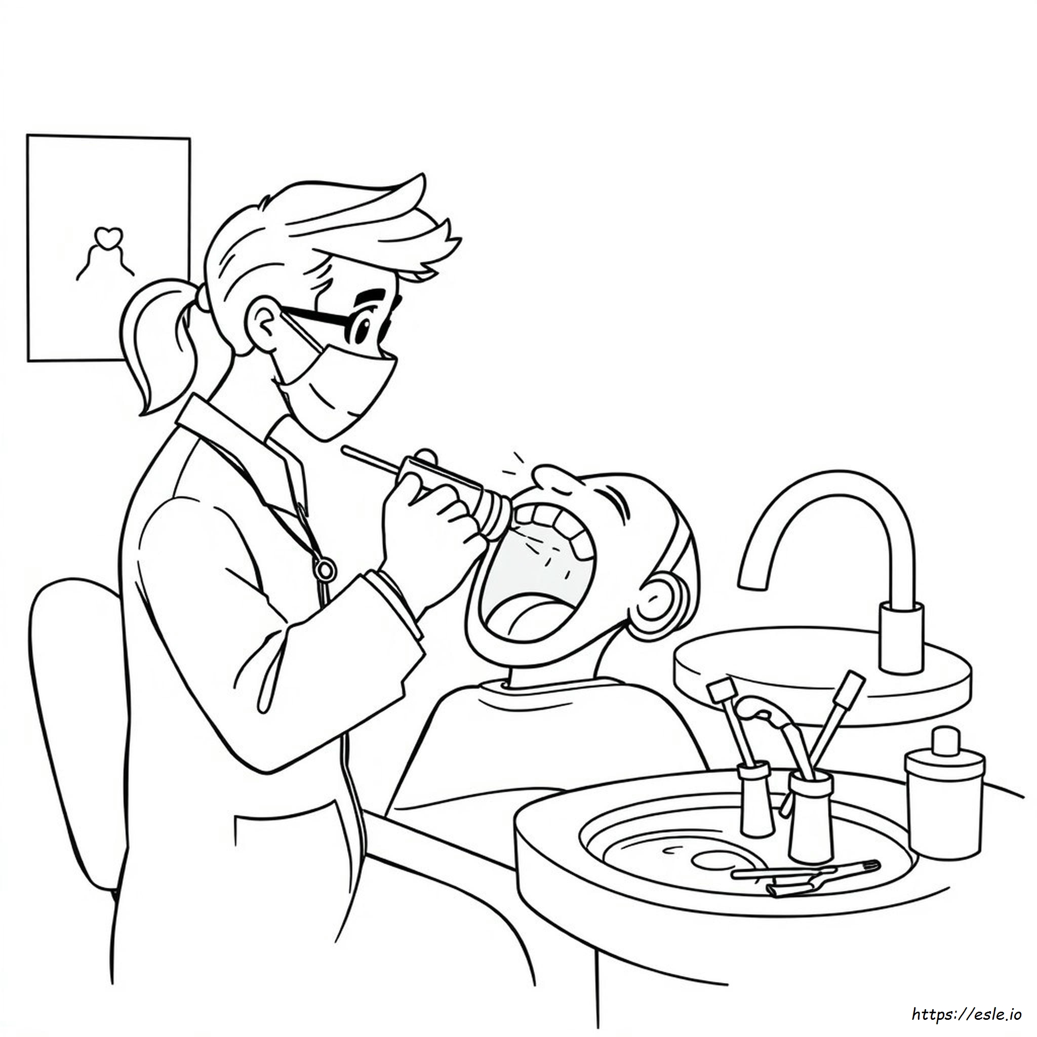 Dental Hygiene Coloring Pages