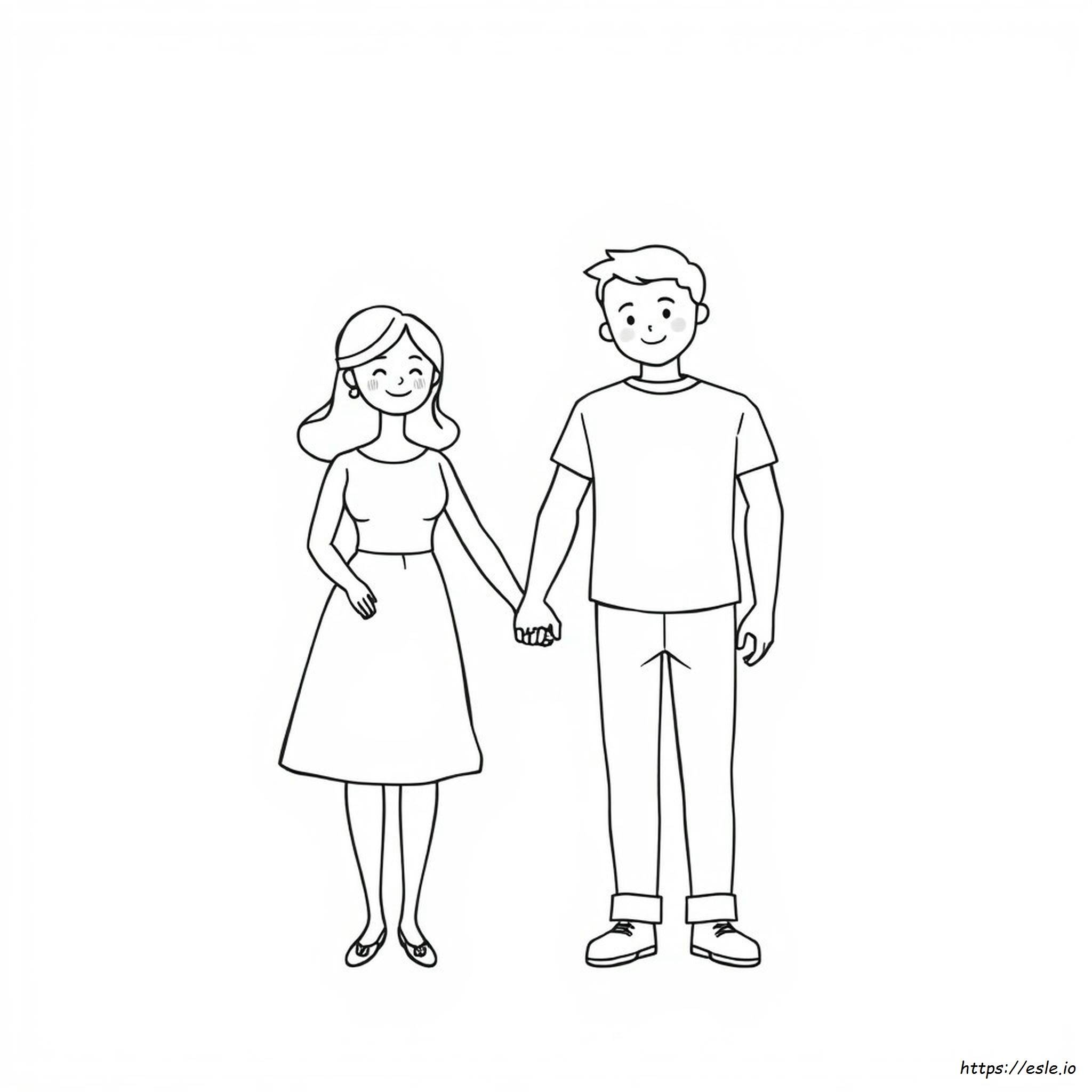 Clip Art Ibu Dan Ayah Hitam Putih Untuk Mewarnai