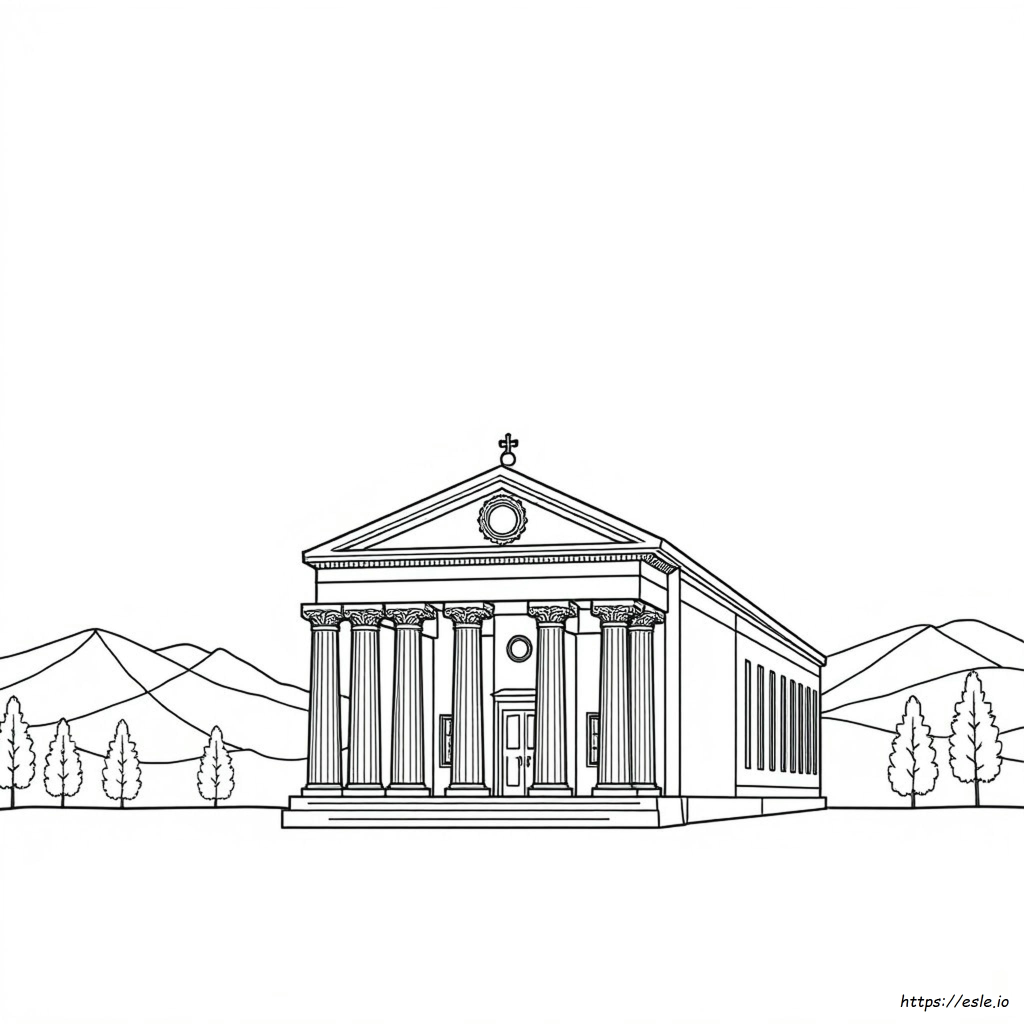 Salt Lake Temple Coloring Page