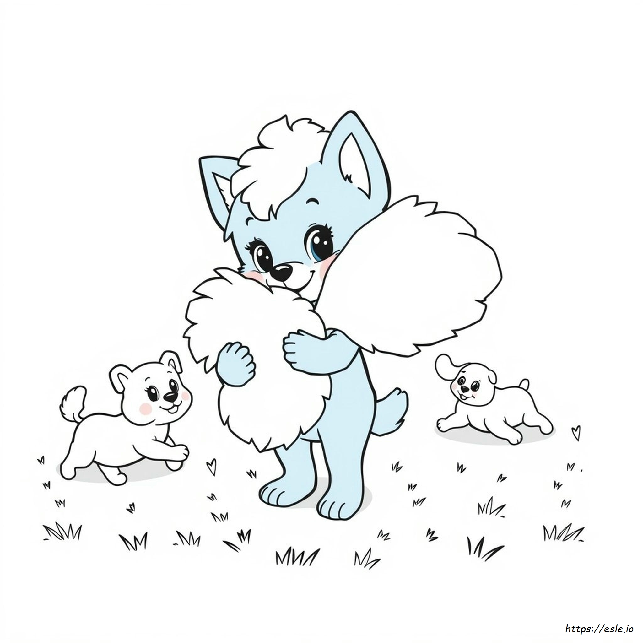 Pom Pom Bluey Kleurplaten kleurplaat