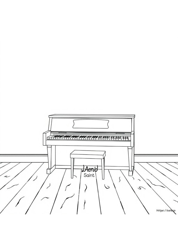 Immagine Di Pianoforte Da Colorare