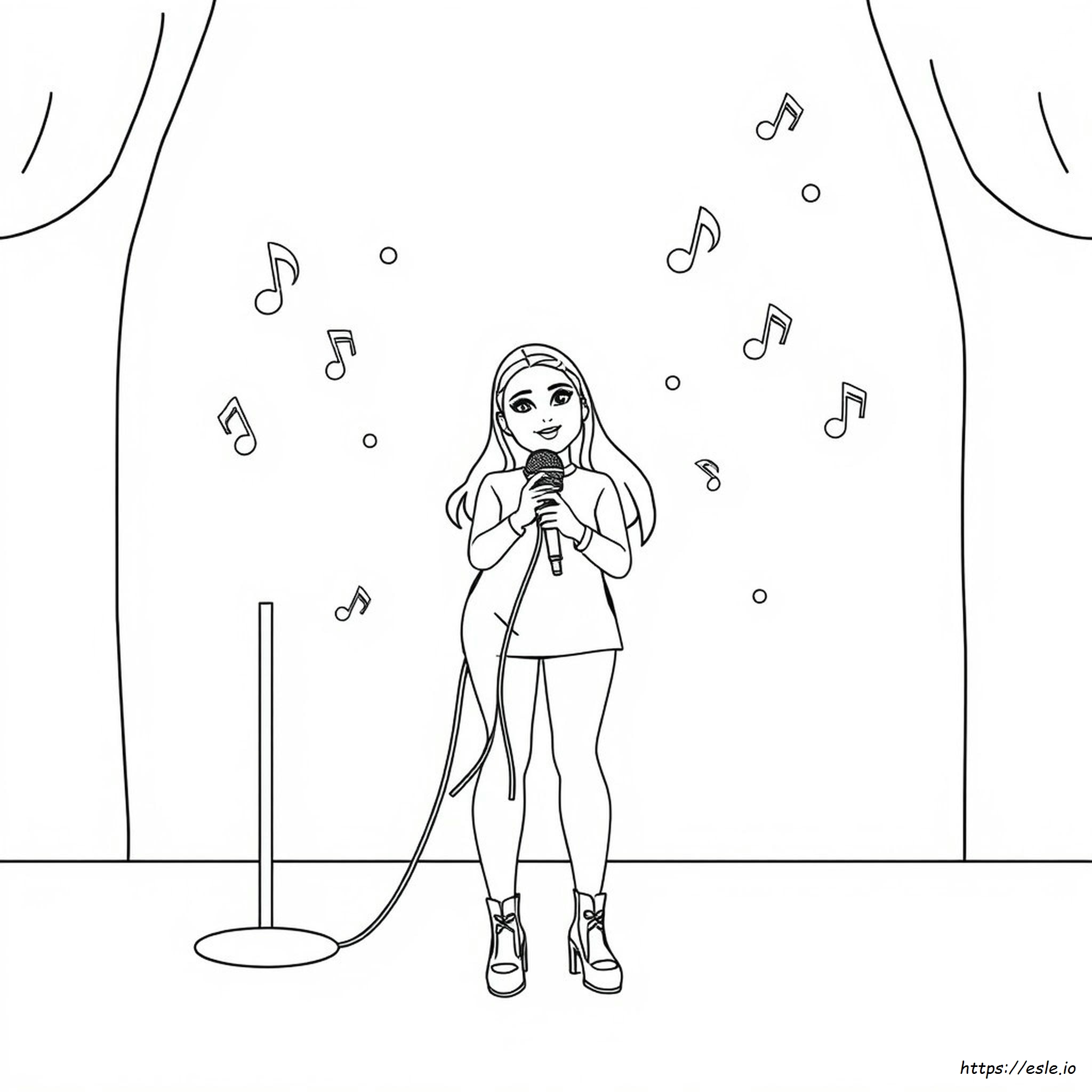 Gambar Mewarnai Ariana Grande