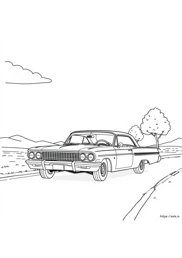 Chevy Impala Kleurplaten