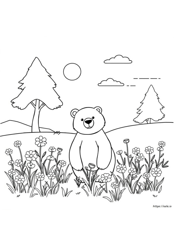 Coloriage Gratuit À Imprimer "Ours Brun, Ours Brun"