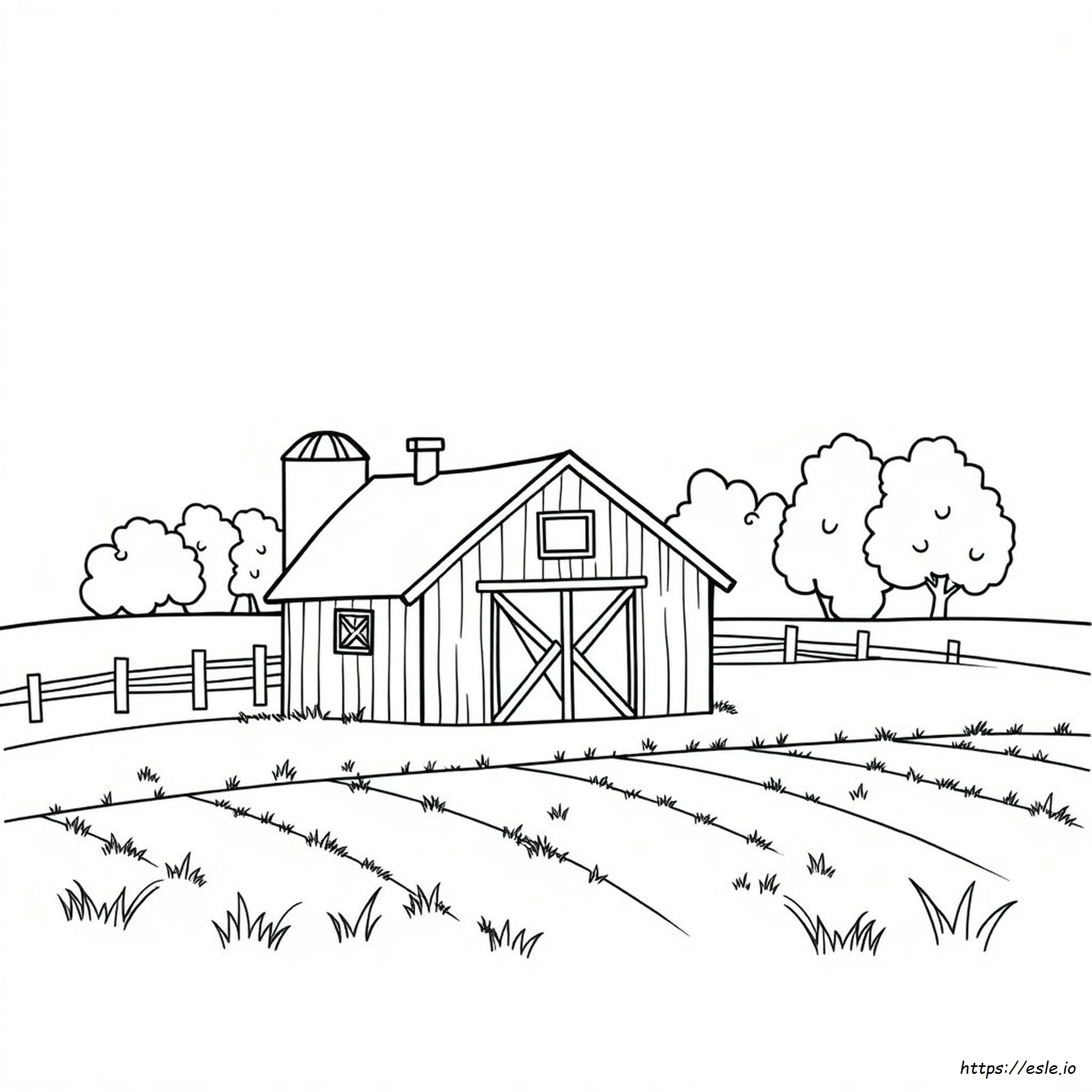 Free Printable Barn Coloring Pages