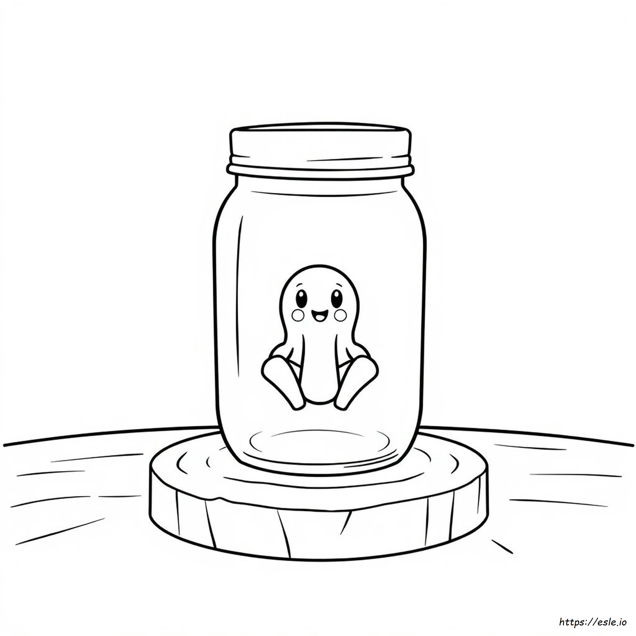 Jelly Jar Coloring Page