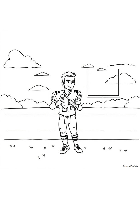 Tom Brady Para Colorear