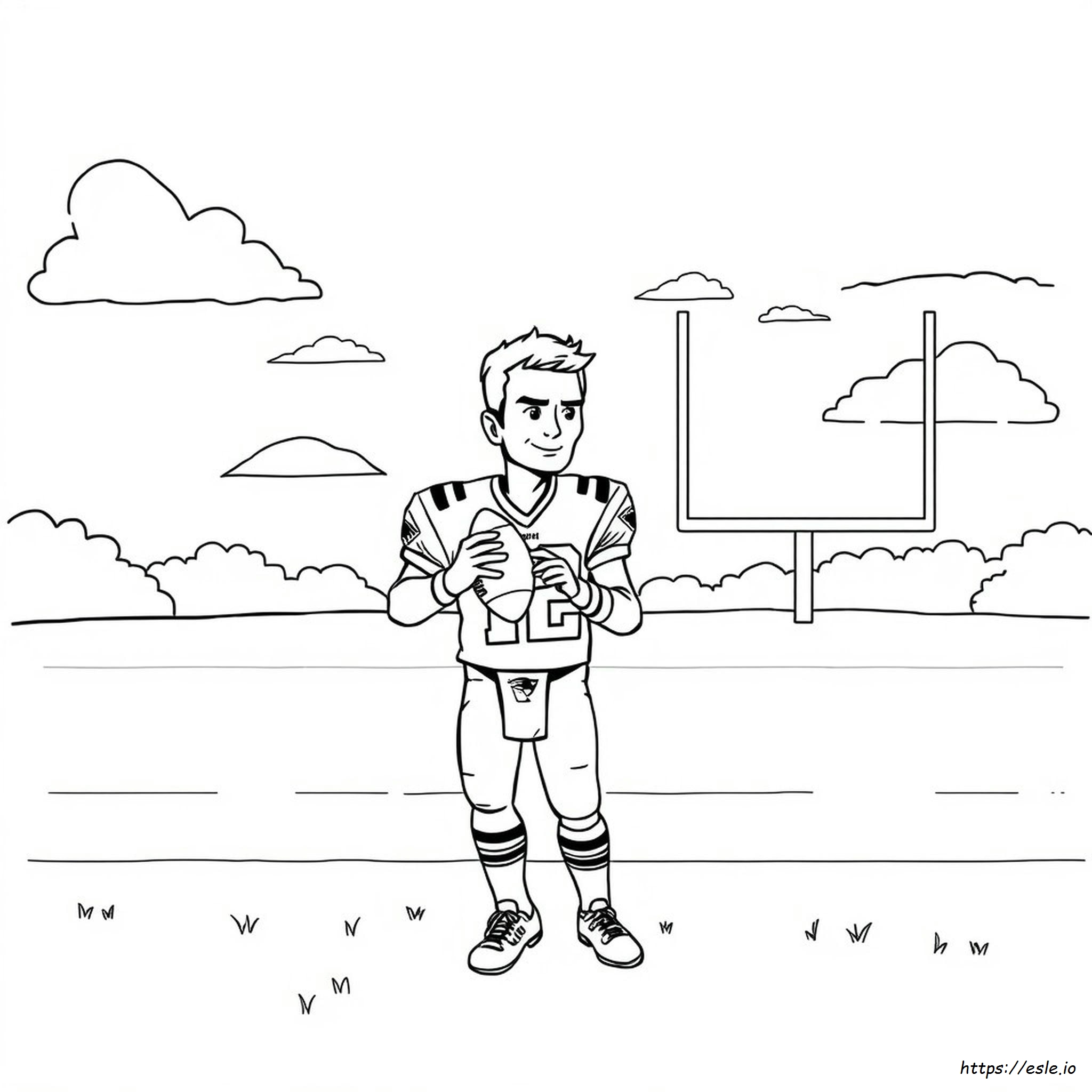 Tom Brady Színező - Ingyenes Nyomtatható