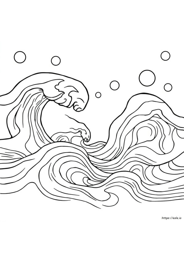 Trippy Golven Kleurplaten