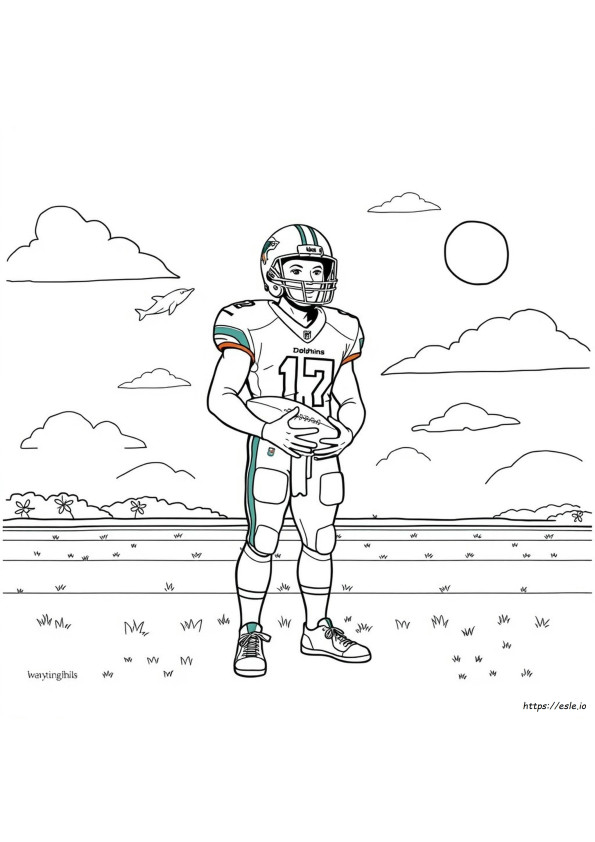 Tyreek Hill Ausmalbilder Dolphins