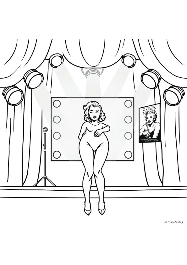 Einfache Marilyn Monroe Malvorlagen