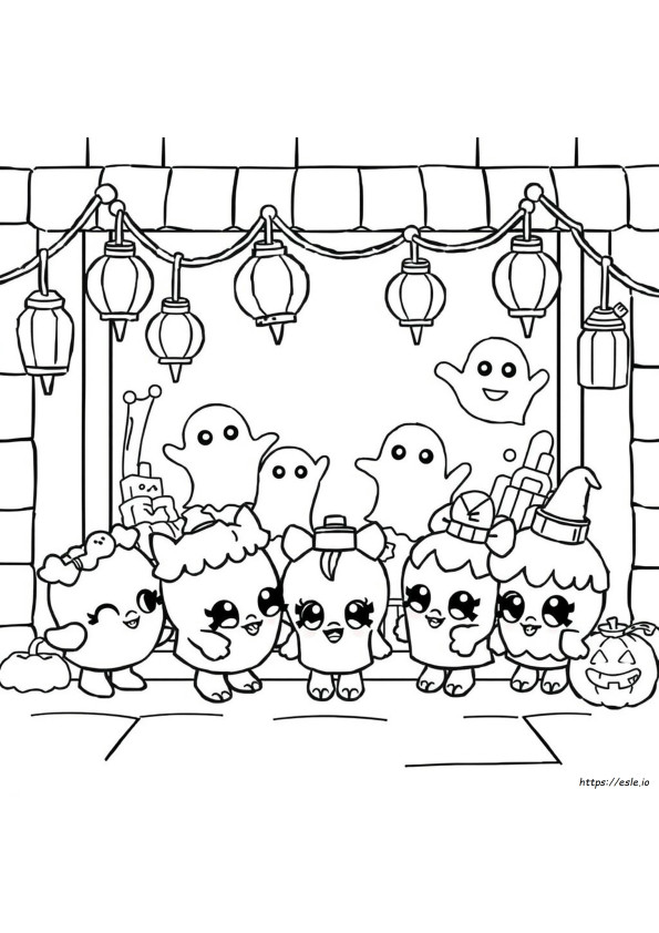 Halloween Shopkins Ausmalbilder