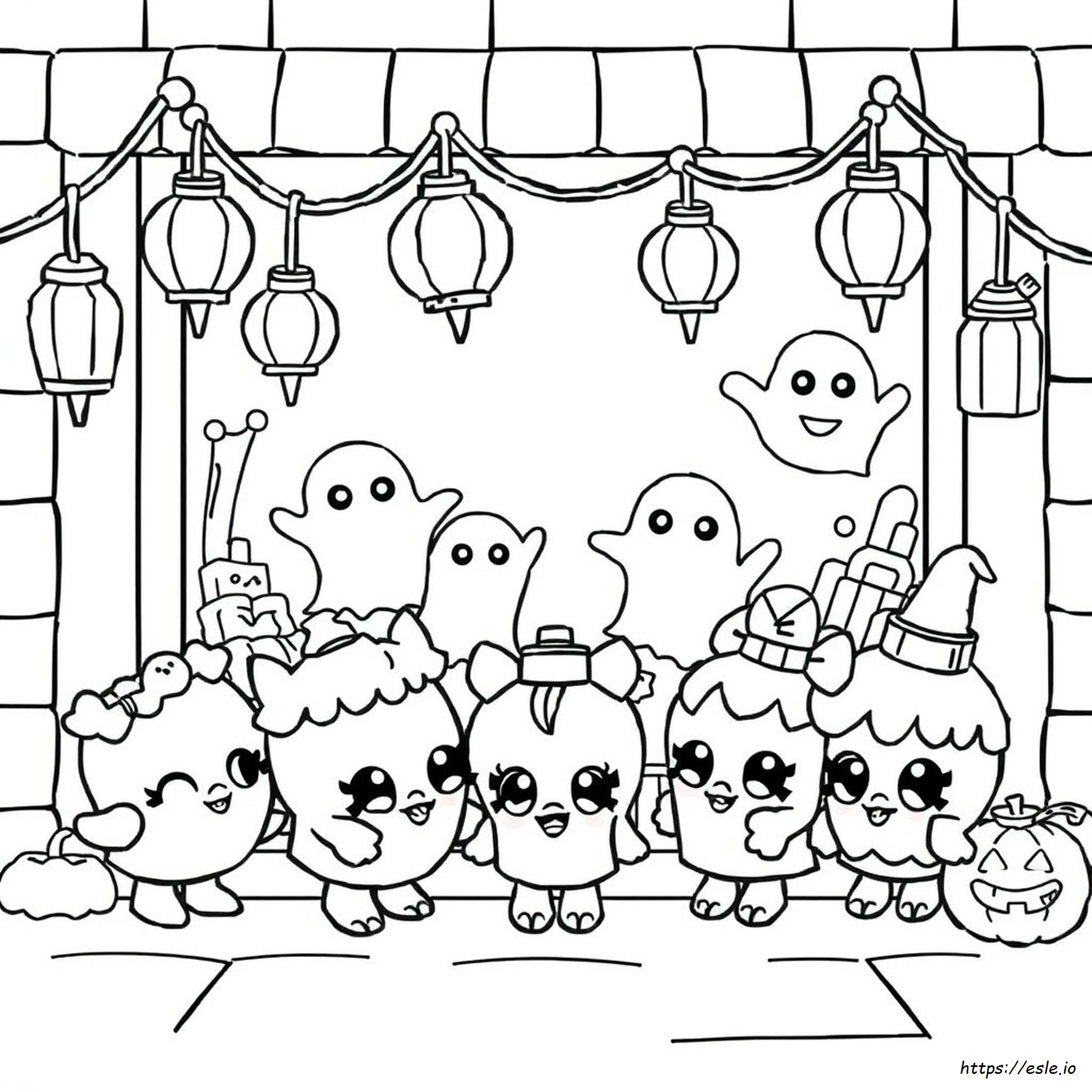 Disegni Da Colorare Di Shopkins Di Halloween