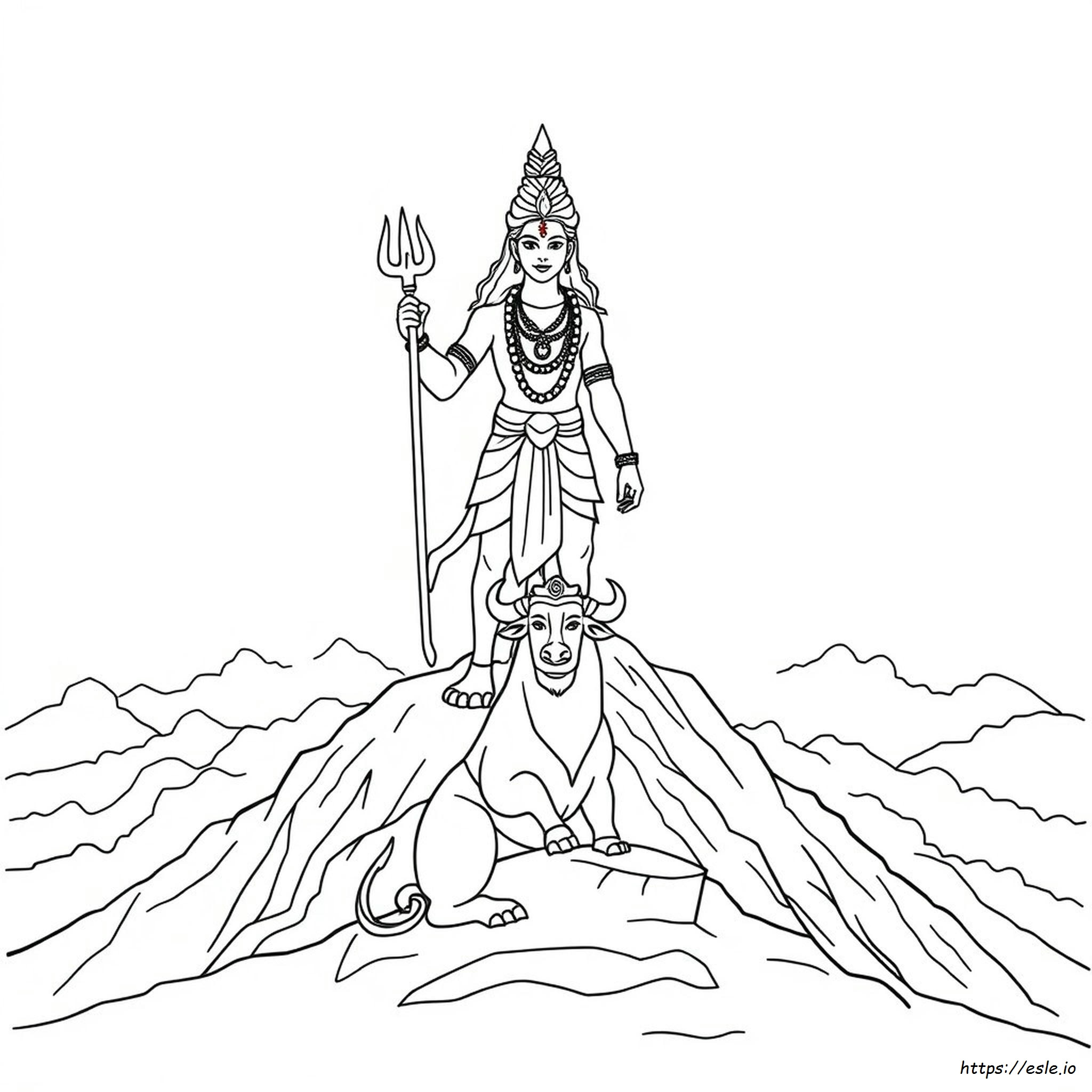 Disegno Di Shiva Da Colorare