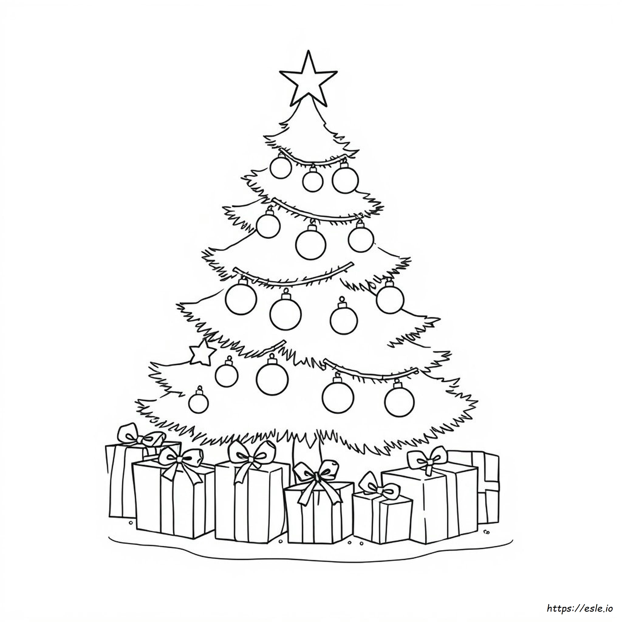 Lembar Mewarnai Natal Mudah