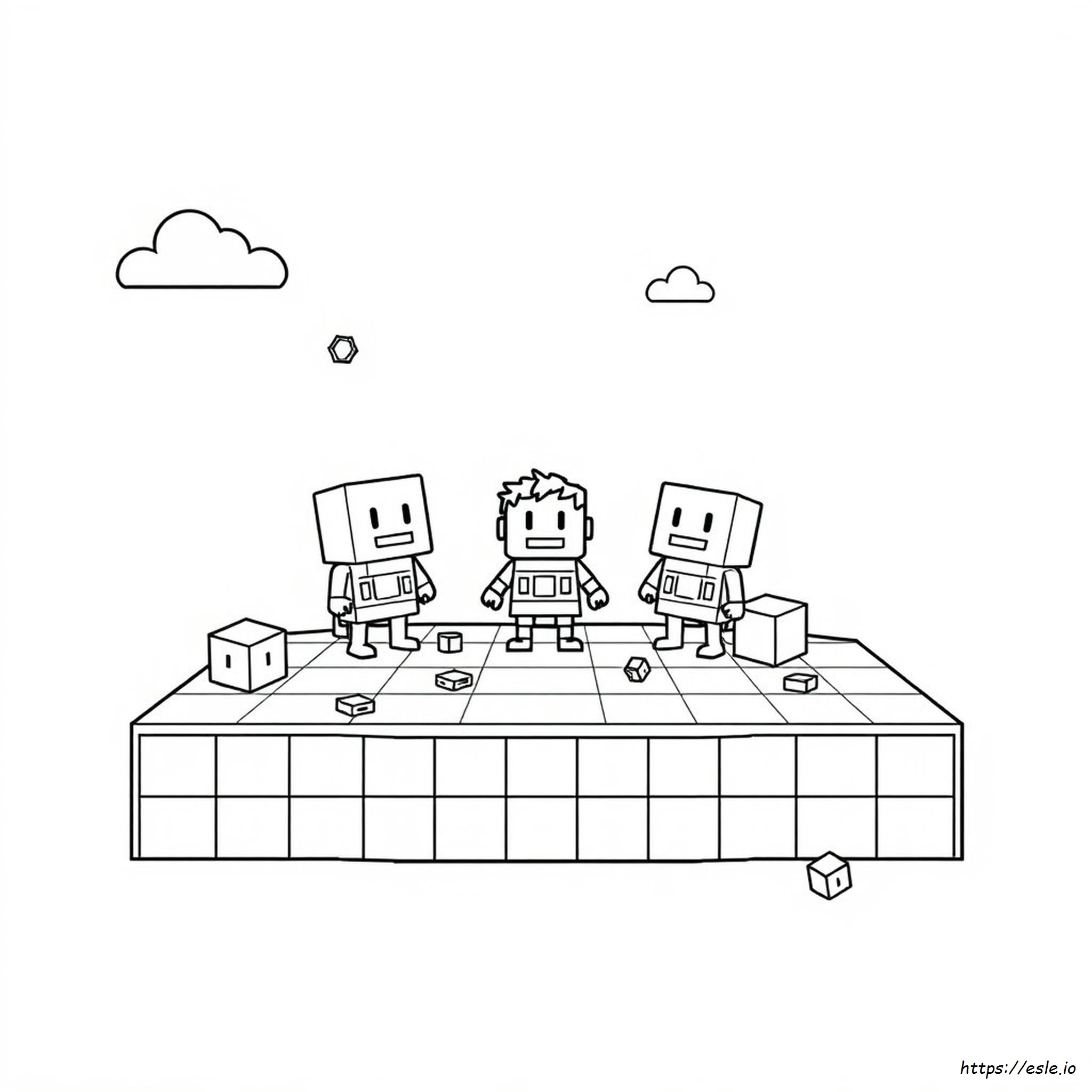 Pixel Art Coloring Page