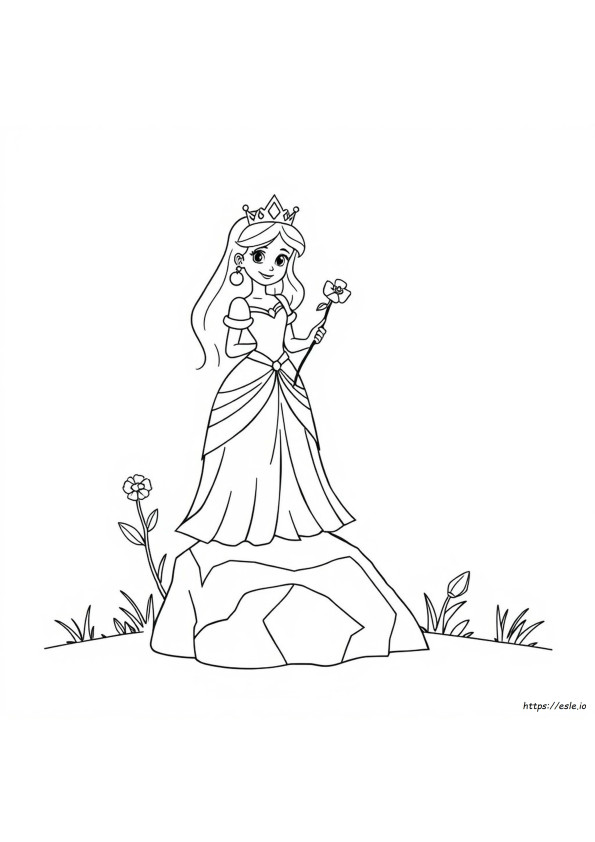 Princess Outline For Coloring