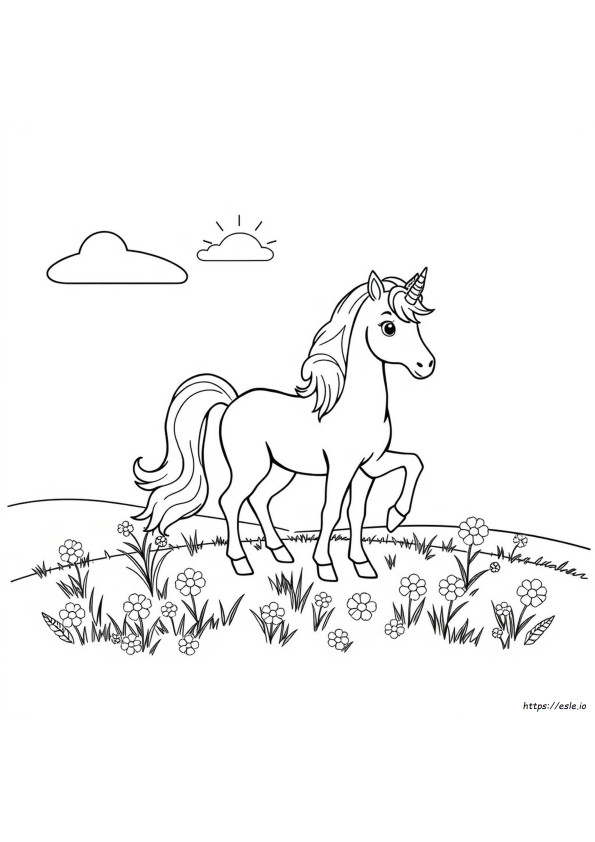 Dibujo De Unicornio Para Colorear