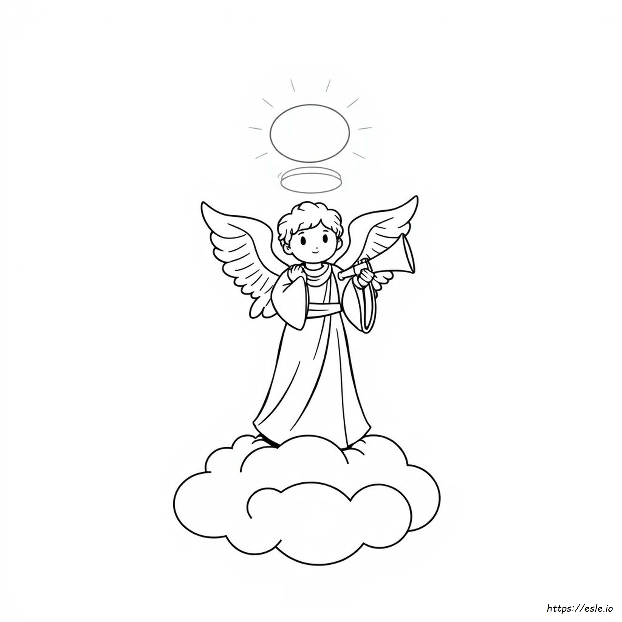 Printable Angel Gabriel Coloring Page