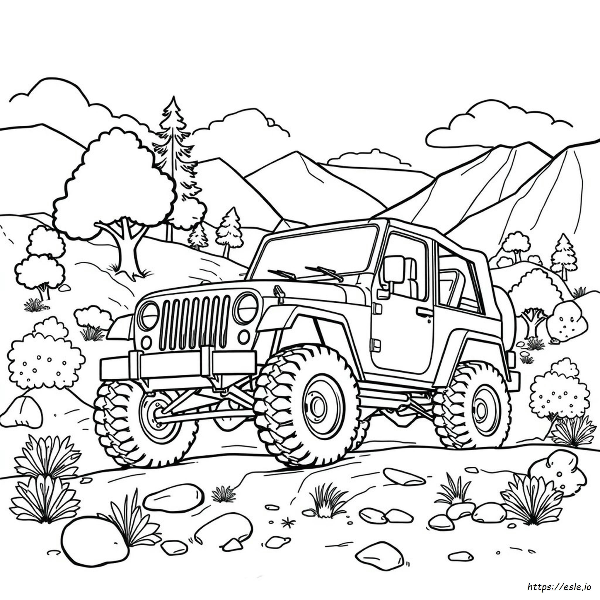 Jeep Fuoristrada Da Colorare