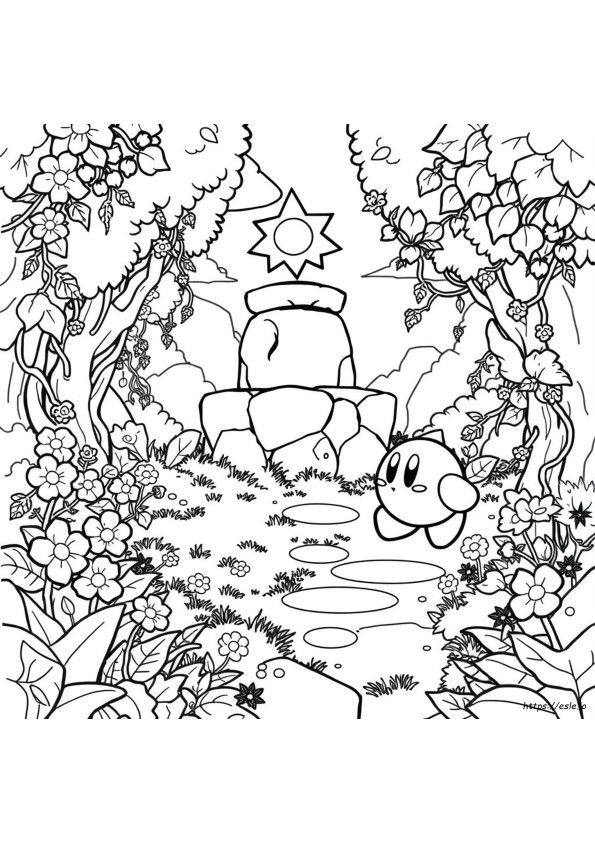 Kirby Forgotten Land Coloring Pages