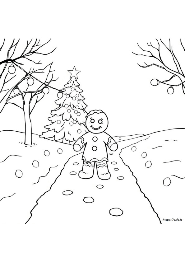 Dibujos De Pan De Jengibre Para Colorear