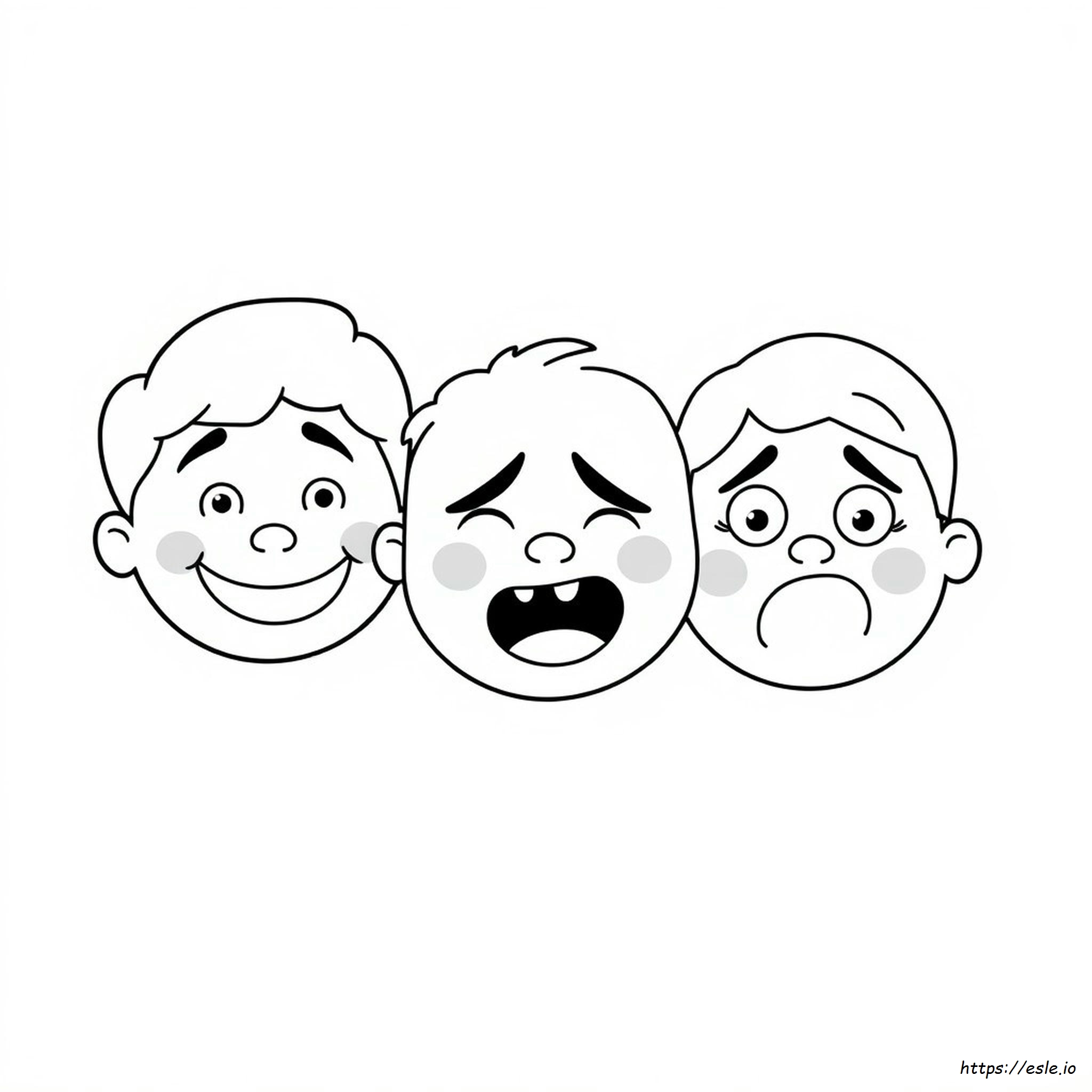 Disegni Da Colorare Gratuiti Stampabili Su Sentimenti Ed Emozioni