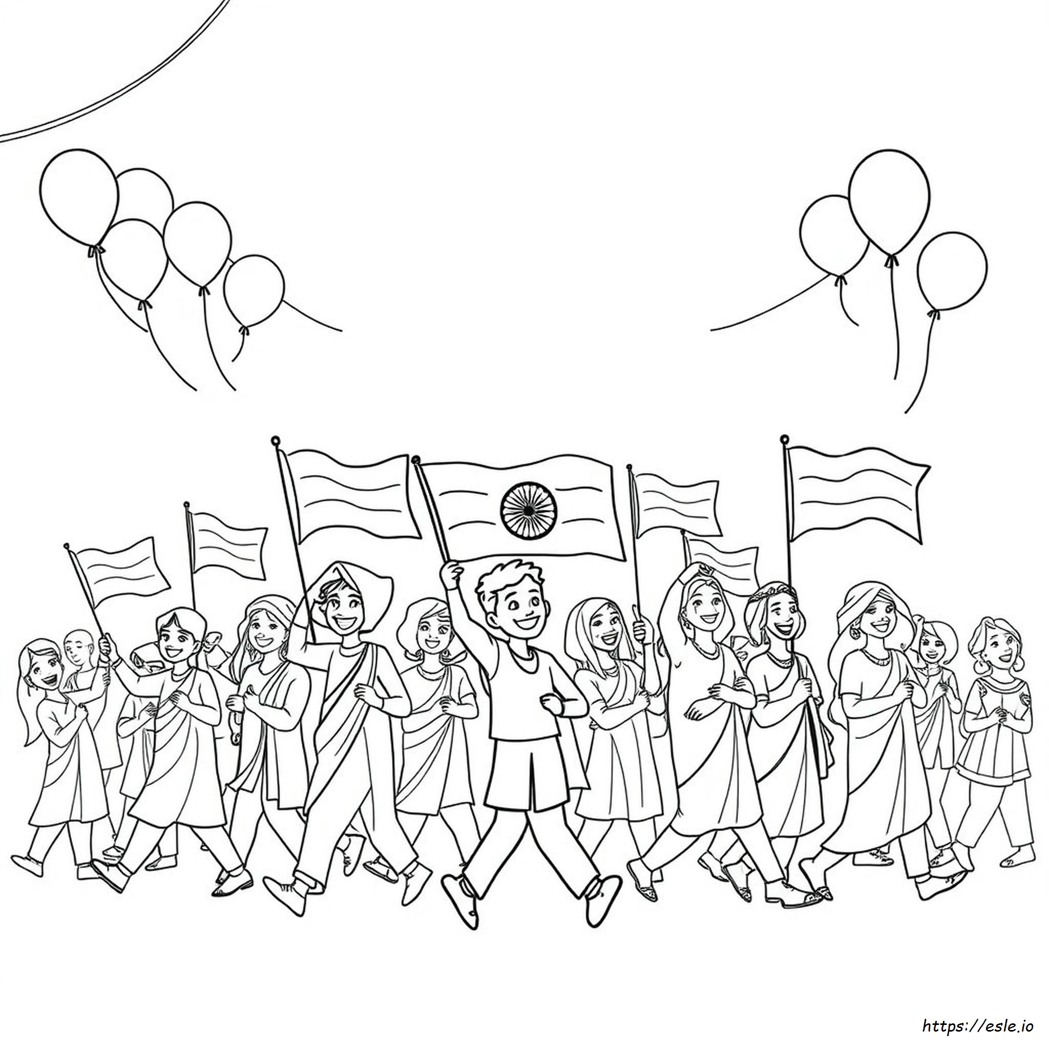 Republic Day Coloring Sheet