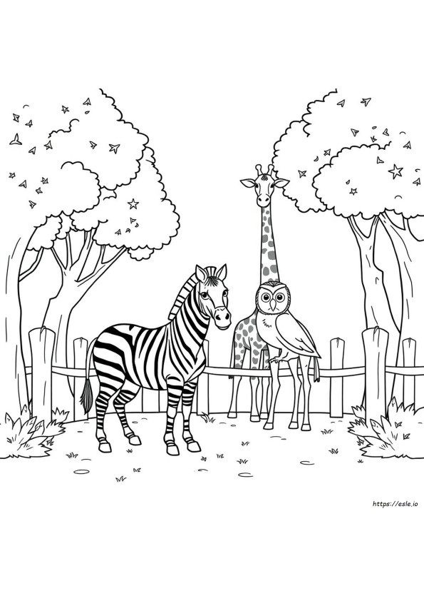 Coloriage Z Comme Zoo