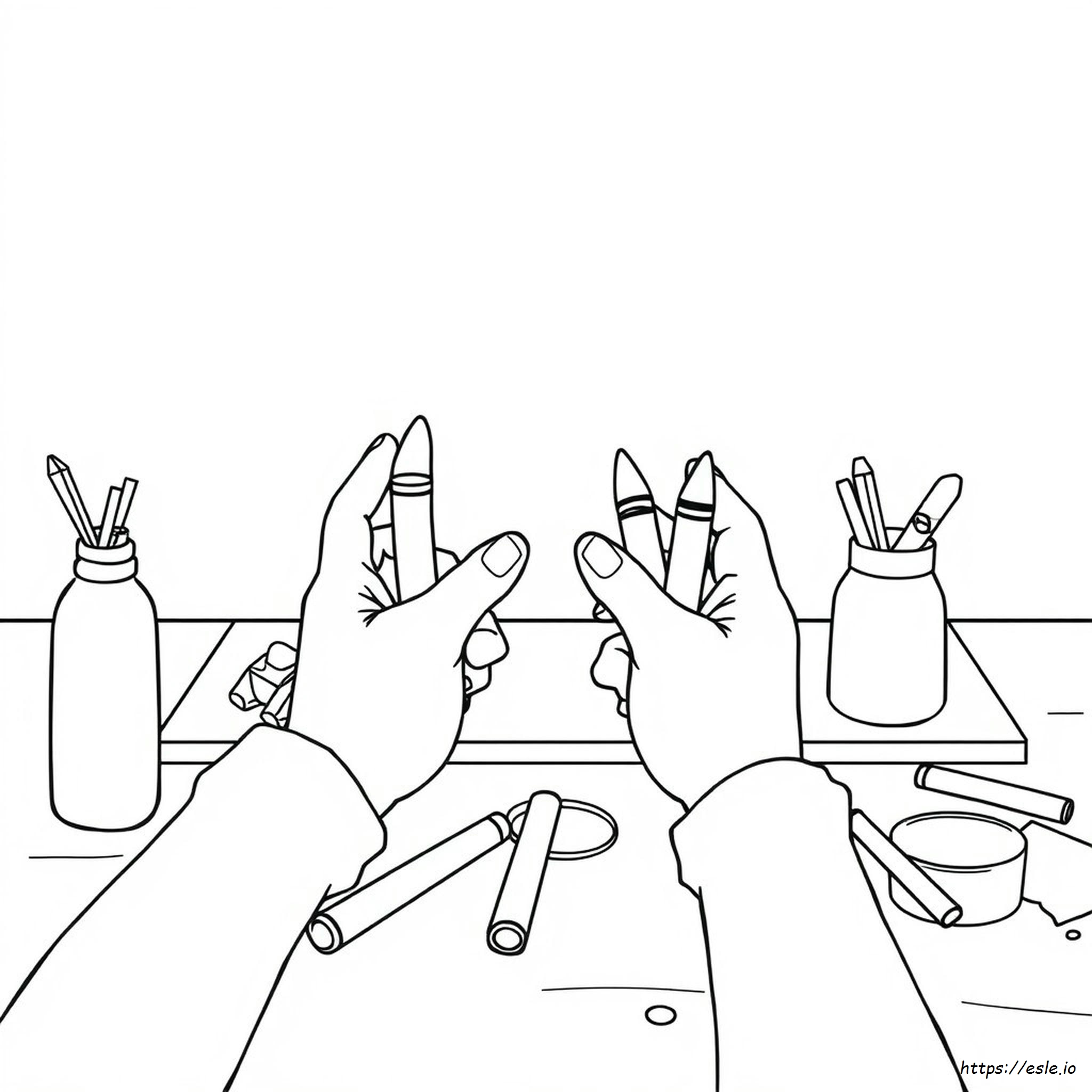 How To Colour Hands