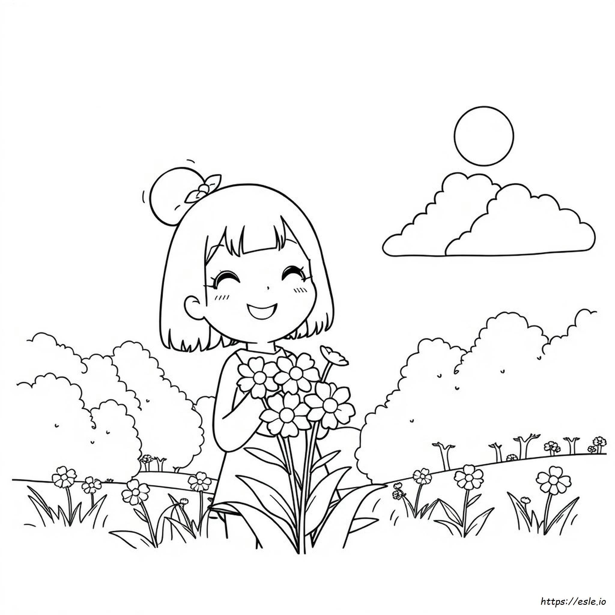Oshi No Ko Ai Gambar Mewarnai