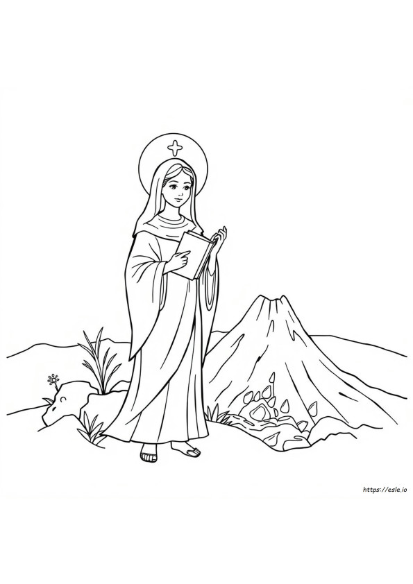 St Agatha Coloring Page